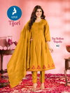 Tijori By Kaya Vertican Anarkali Kurti With Bottom Dupatta Exporters In India