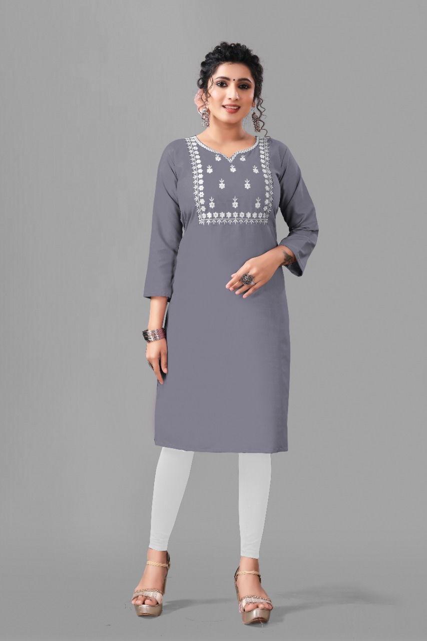 Kiwi Cotton Bland Kurti Catalog
