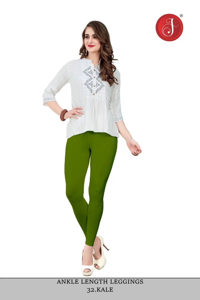 Ankle Cotton Lycra Leggings Western Catalog