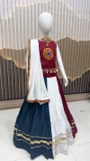 St D No 147 Heavy Rayon Cotton Multi Colour Kids Chaniya Choli