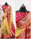 Aab Kanchivaram Silk Minakari Work Fancy Saree Wholesale In India