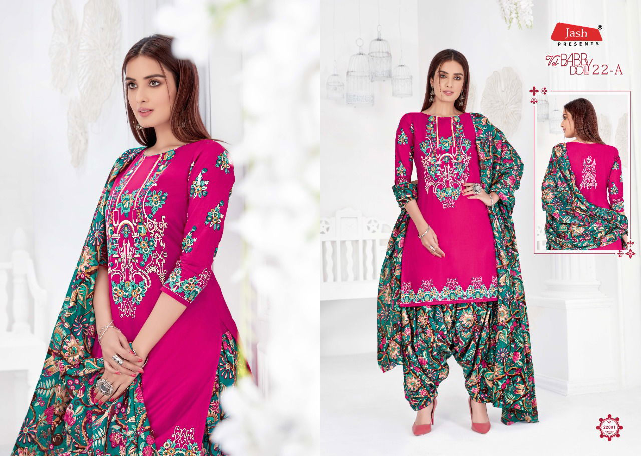 Jash Baby Doll Vol 22 A Latest Designer Pure Cotton Printed Daily Wear Dress Material  