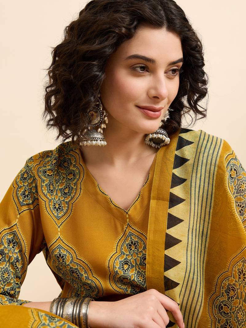 Dhruvi 286 Rayon Printed Kurti With Bottom Dupatta Wholesale Price In Surat