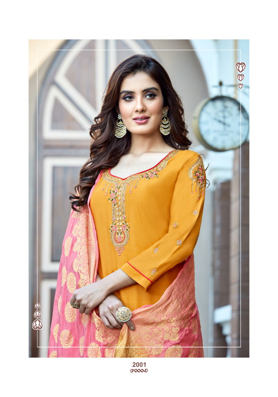 PARRA LIHAAZ Latest Heaavy Festive wear Fancy Designer Cinon With Embroidery Work And Hand Diamond Readymade Salwar Suit Collection