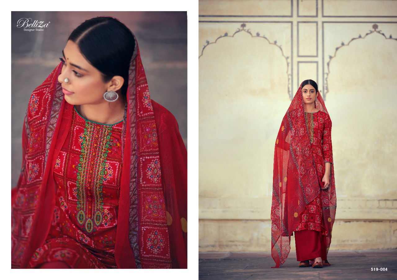 Belliza Mystic Digital Printed Fancy Designer Pure Rayon Digital Style Print with Fancy Embroidery work Dress Material Collection