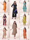 A Line Vol 3 By Dl Poplin Cotton Printed A Line Long Co Ord Set Exporters In India