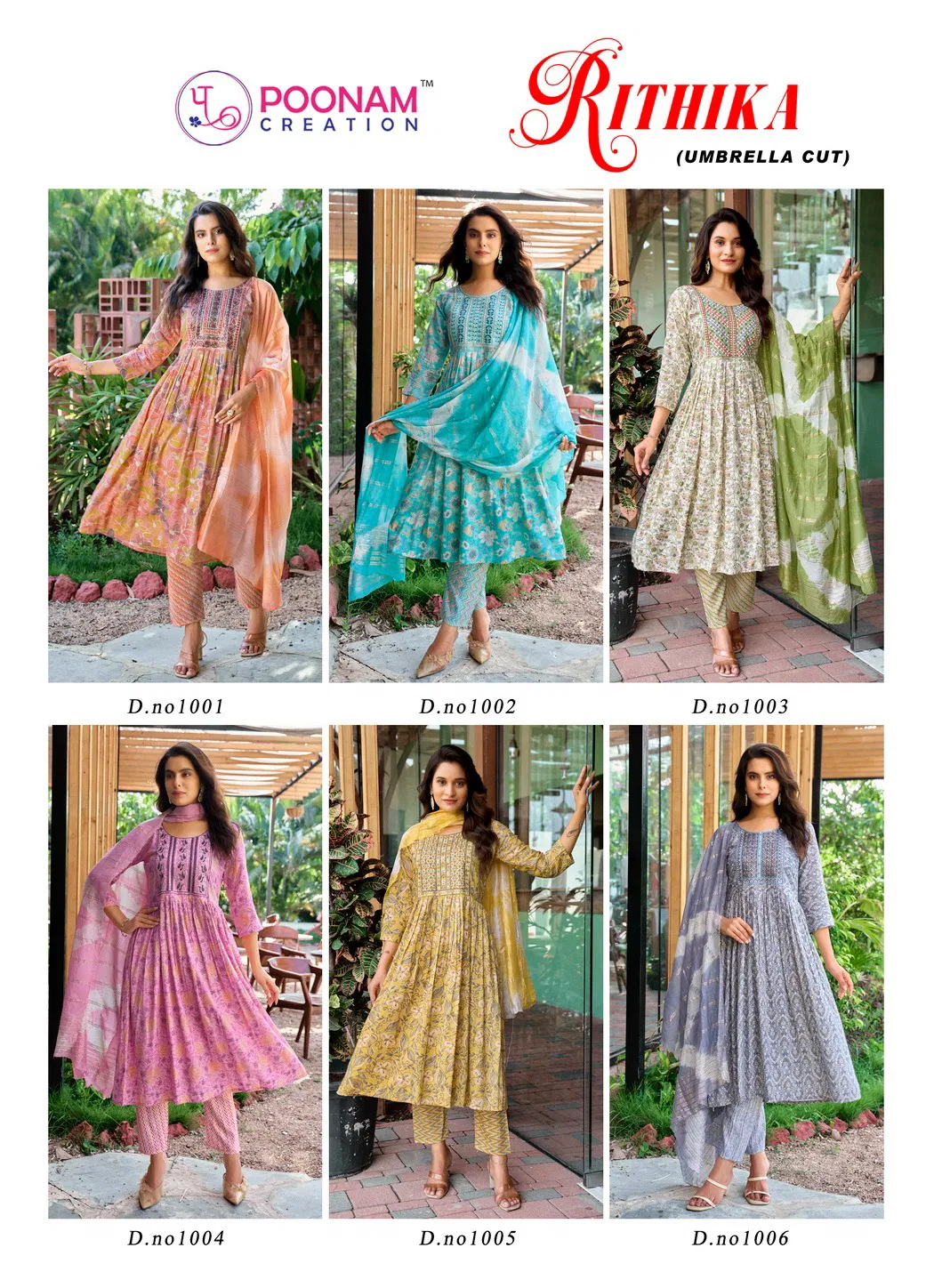 Rithika By Poonam Capsule Foil Printed Kurti Bottom With Dupatta Exporters In India