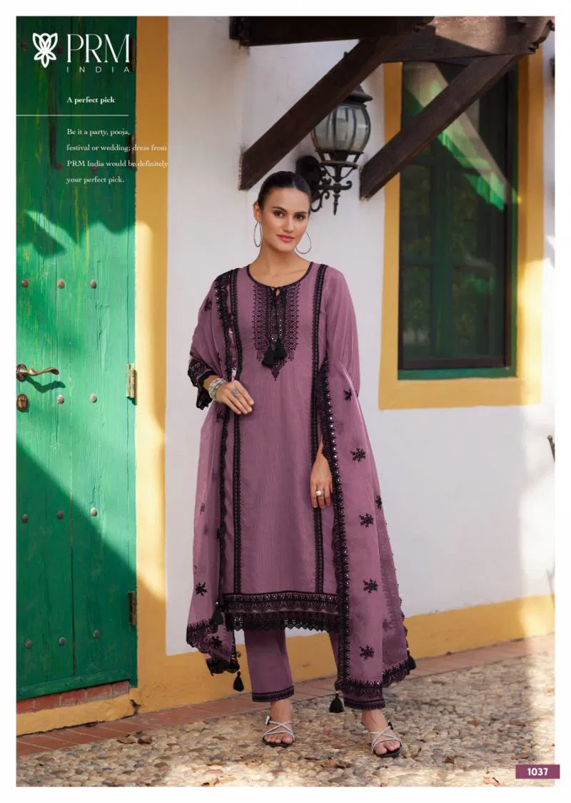 Helia Cotton By Prm Embroidered Fancy Salwar Kameez Exporters In India