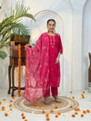 Naisha K 390 Roman Silk Handwork Kurti With Pant Dupatta Wholesale Clothing Suppliers In India