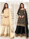 Karva Black And White By Vinay Viscose Bulk Sharara Suits Orders In India