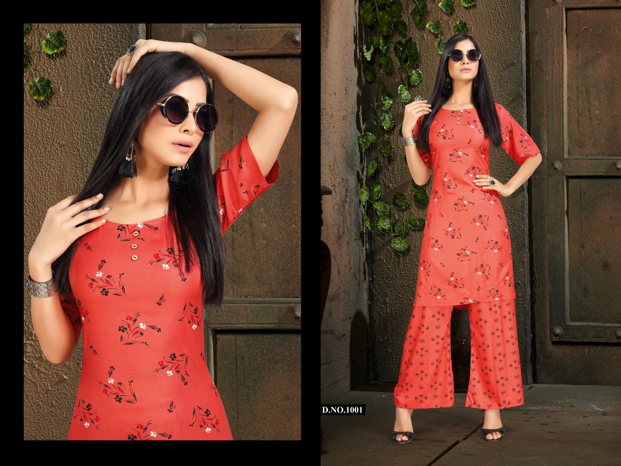 Ft Bandhni Vol 2 Latest Daily Wear Heavy Rayon Kurti With Plazzo Collection