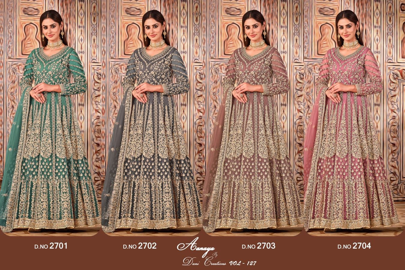 Aanaya Vol 127 By Twisha Net Salwar Suit Wholesale In India