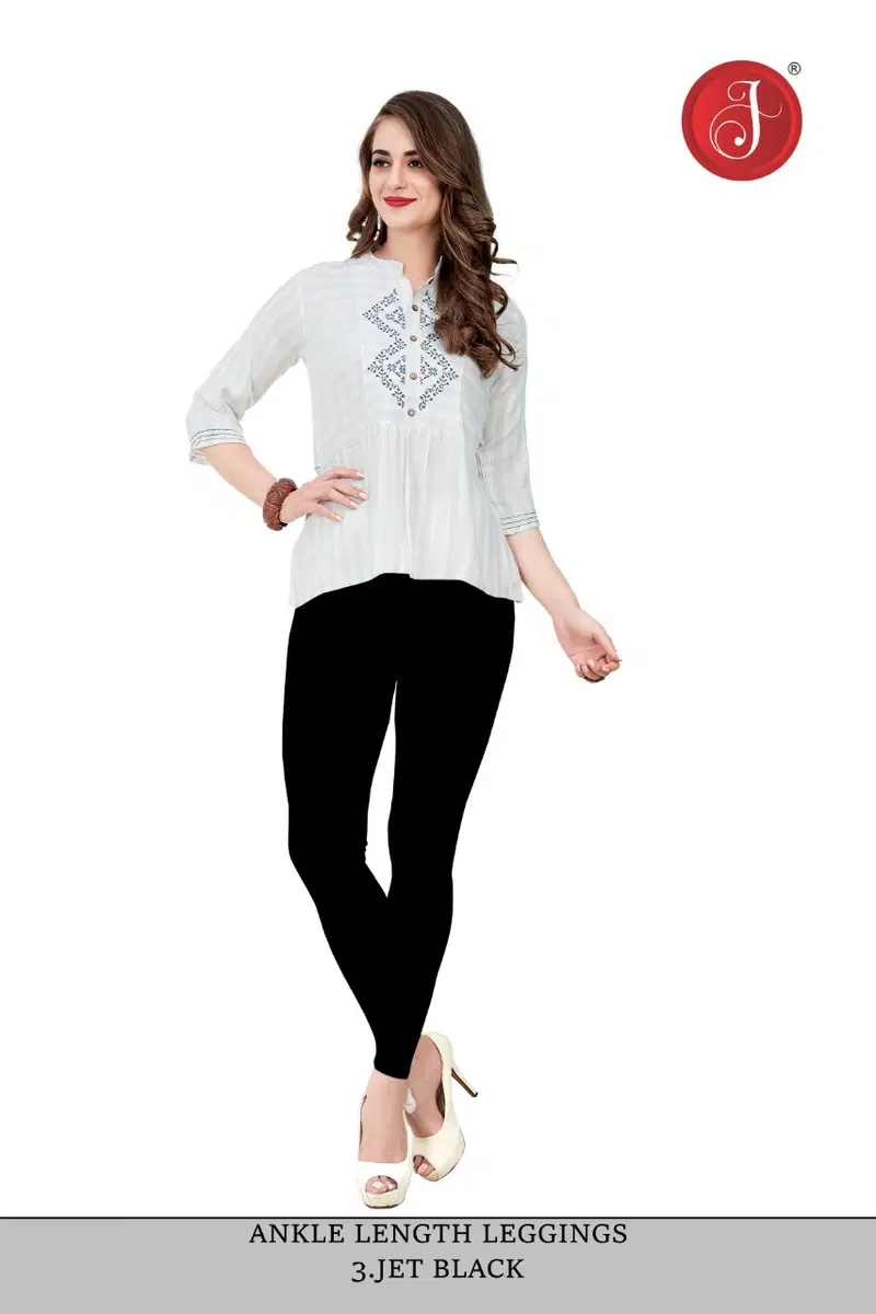 Ankle Cotton Lycra Leggings Western Catalog