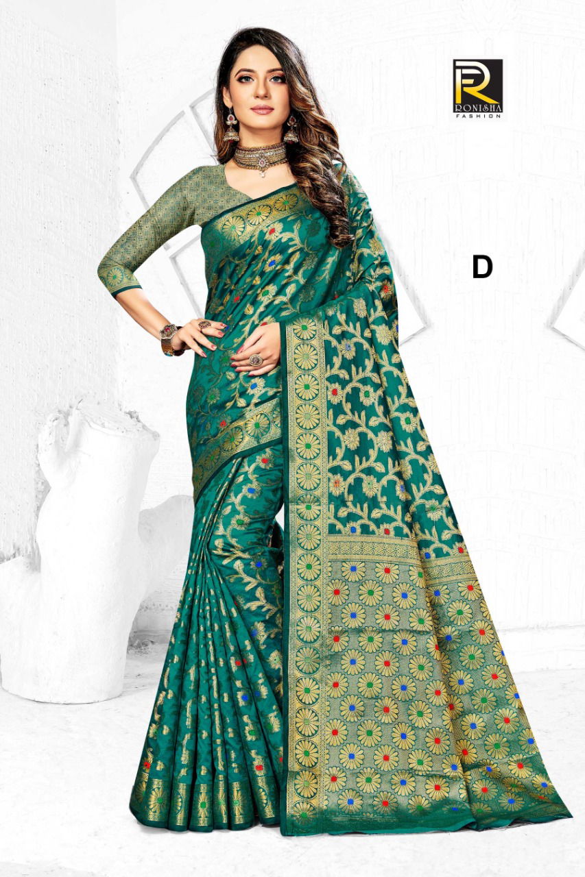 Ronisha Alora Exclusive Heavy Wedding Wear Latest Designer 	Premium Silk Saree Collection