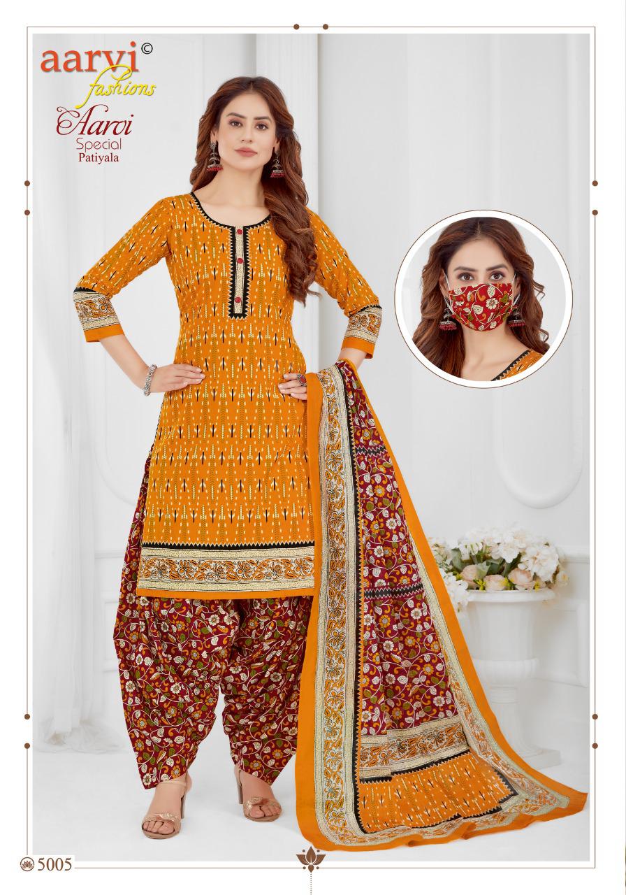 Aarvi Special Patiyala 15 Regular Wear Cotton Printed Designer Ready Made Collection
