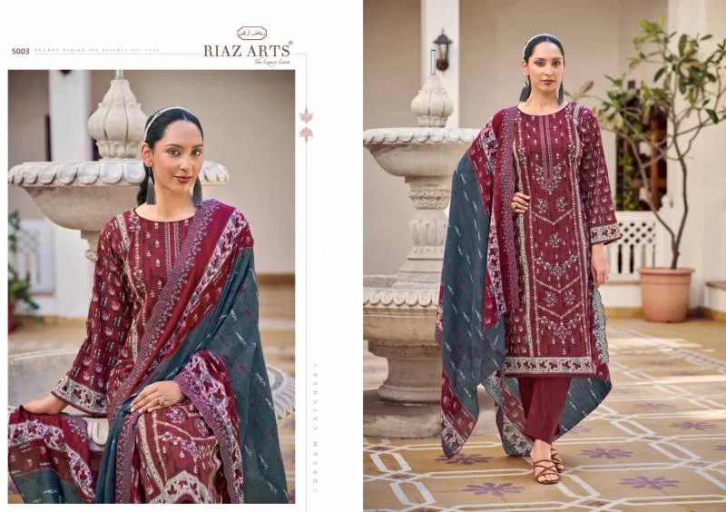Chevron By Riaz Arts Cotton Lawn Digital Printed Dress Material Suppliers In India