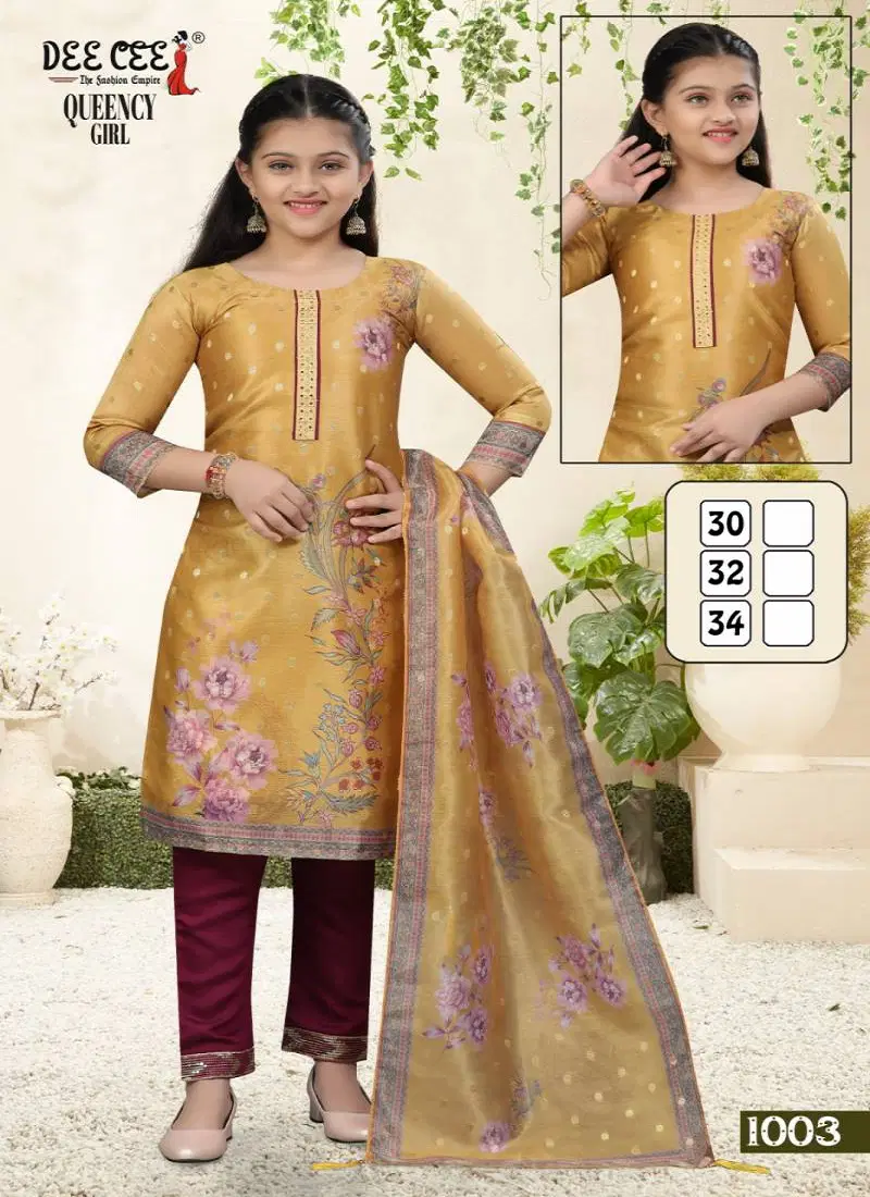 Queency Girl By Deecee Digital Printed Kurti Bottom With Dupatta Wholesale Clothing Suppliers In India