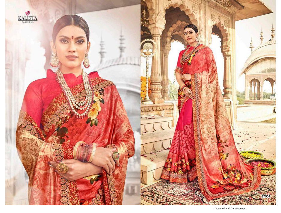 Kalista Autograph Nx Latest Fancy Designer Festive Wear Georgette Saree Collection
