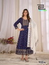 Ritu Special Vol 9 By Blue Hills Rayon Anarkali Gown With Dupatta Suppliers In India