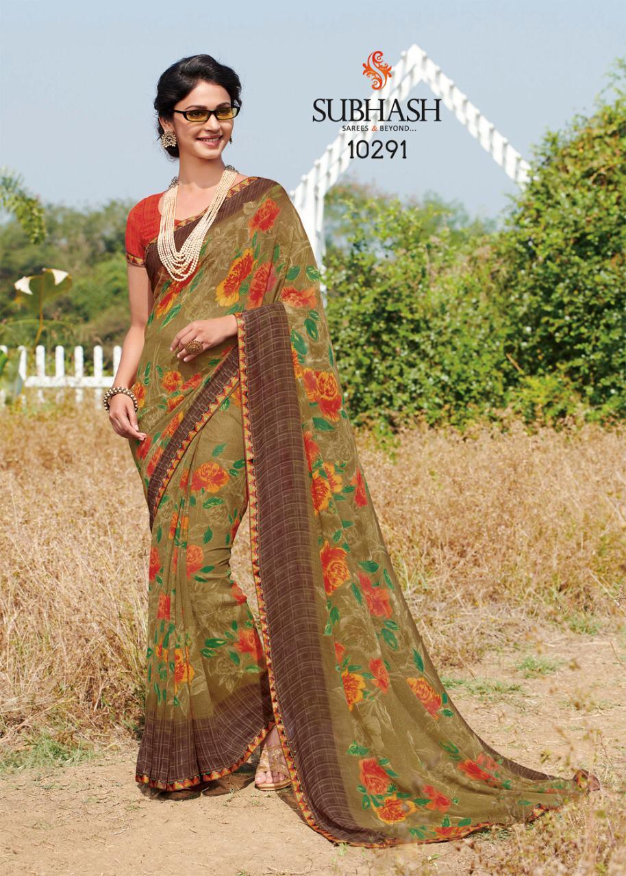 Subhash Hero 8 Latest Designer Printed casual Wear Saree Collection 