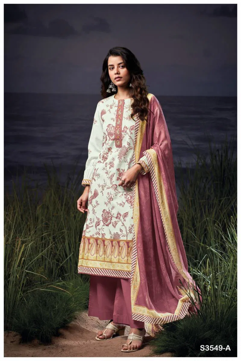 Charlotte By Ganga Cotton Linen Printed Embroidered Salwar Suit Best Wholesale Shop In Surat