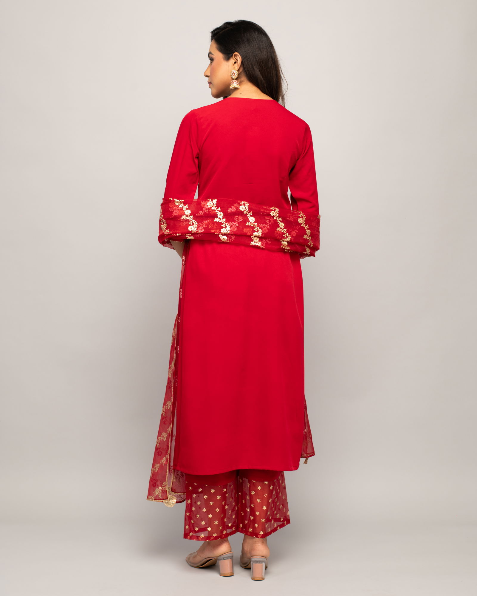Fiorra SET0000 Designer Printed Kurti With Palazzo Dupatta Wholesale Market In Mumbai