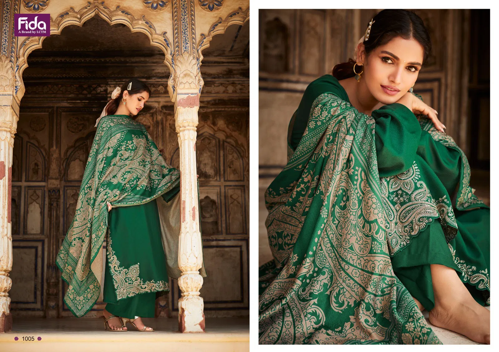 Fida Raah 1 Heavy Viscose Embroidery Dress Material

