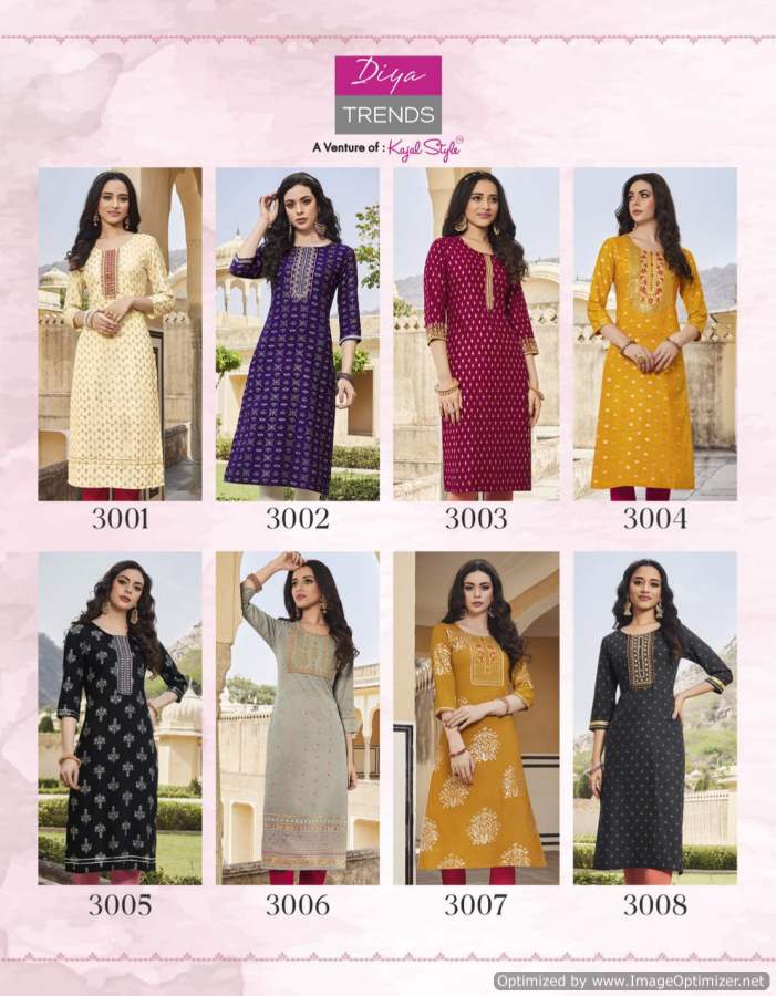 Victorias 3 New Ethnic Wear Rayon Embroidery Designer Kurti Collection