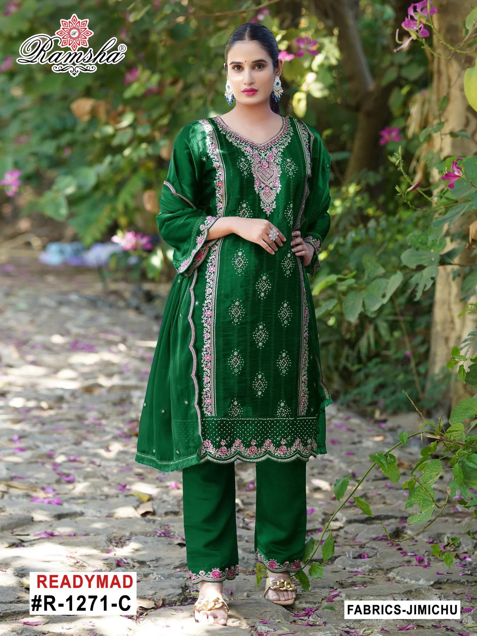 R 1271 Nx By Ramsha Jimi Choo Pakistani Readymade Suits Orders In India