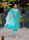 Ridhima Vol 1 By Mystic 9 Vertican Dobby Online Kurti With Bottom Dupatta Wholesale