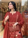 Dhruvi 326 Viscose Printed Wholesale Kurta Bottom With Dupatta In India
