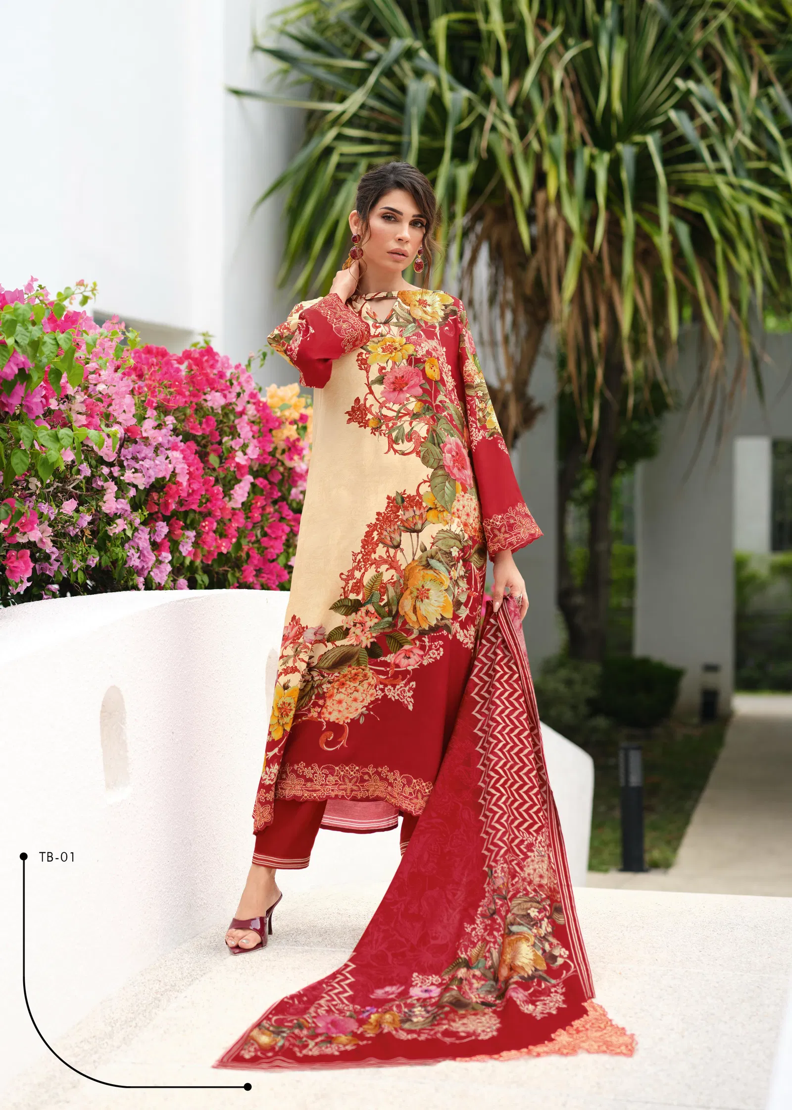 Tabeer By Varsha Viscose Muslin Printed Salwar Suits Exporters In India