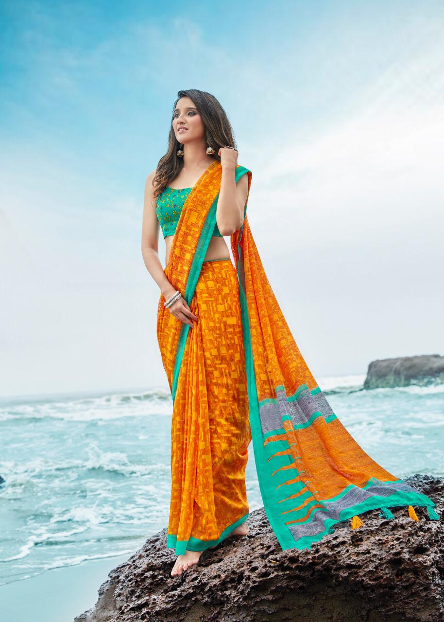 Shreyans Eleghant Pattu Latest Designer Daily Wear Casual Wear Linen Saree Collection 