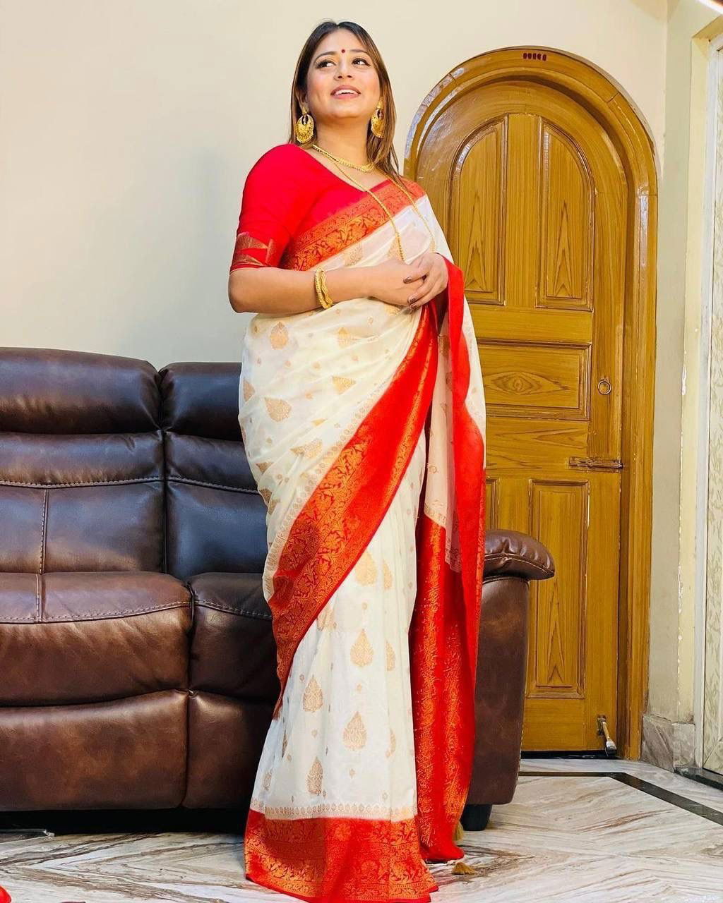 Ddf Durga Soft Lichi Silk Designer Sarees Catalog