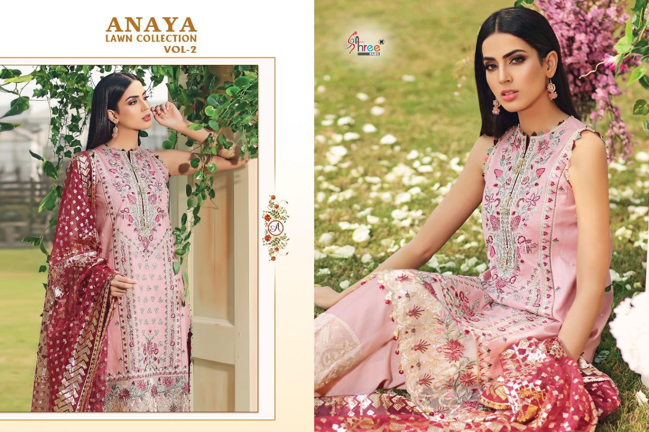 Anaya Lawn Collection Vol-2 Latest Designer Party Wear Wedding Salwar Suit With Heavy Embroider Work 