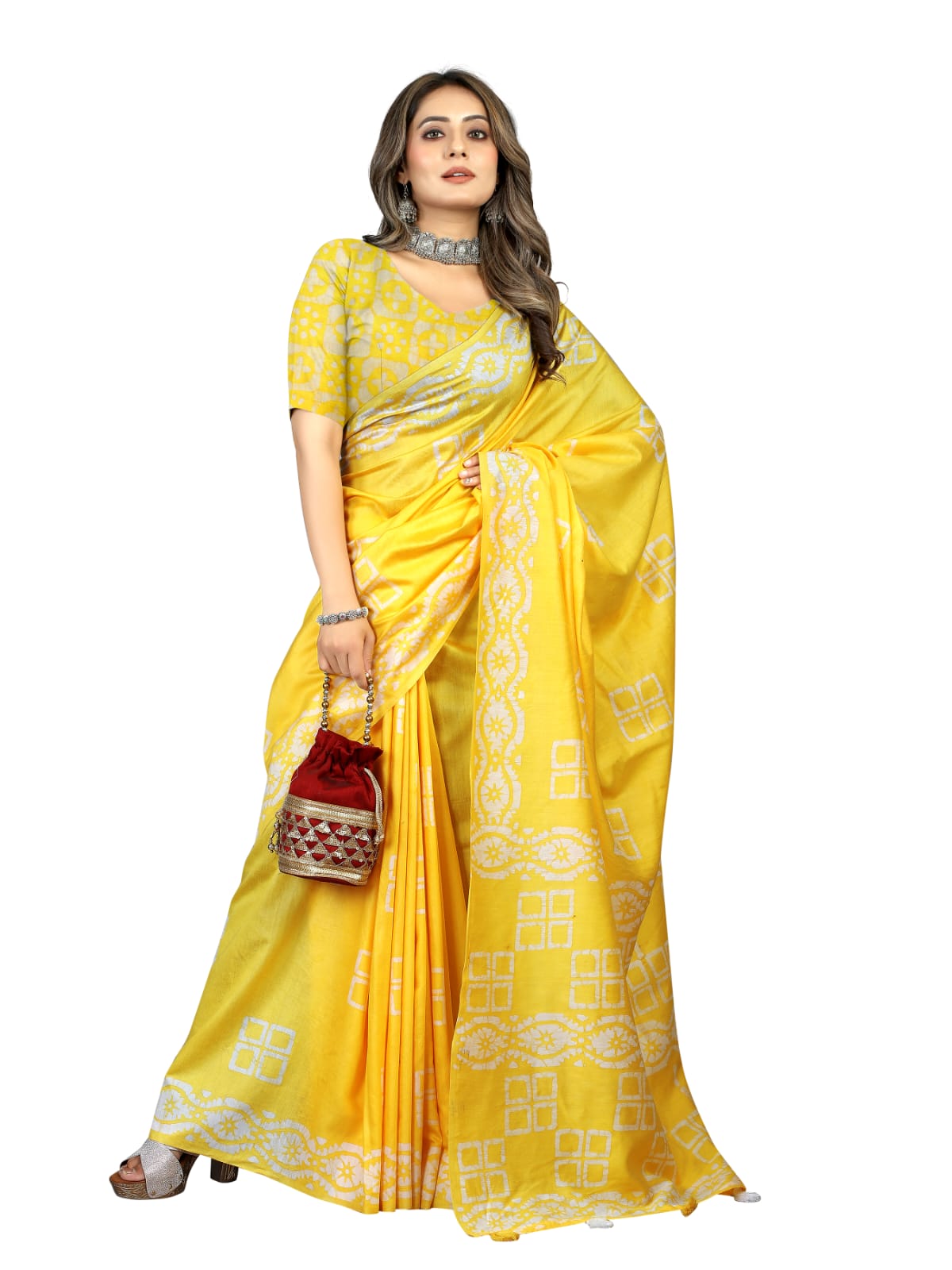Shree Radha Raman Trendz Cotton Batik Printed Saree Catalog

