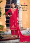 Vrinda By Rangoon Silk Emboidery Top With Bottom Dupatta Suppliers In India