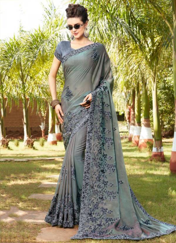 Kalista Fashion Passion Fancy Exclusive Designer Stunning Look Party Wear Heavy Embroidery Work Fancy Sarees Collection