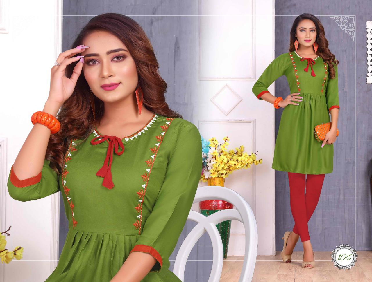 Fiza Vol 3 Latest Designer Party Wear Royal Heavy Rayon Kurtis Collection