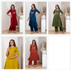 Naisha K 415 Dhabhu Cotton Casual Wear Aline Kurti And Bottom Wholesalers In Delhi