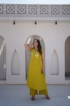 Naisha K 714 Vertican Manual Work A Line Online Kurti With Bottom Wholesale