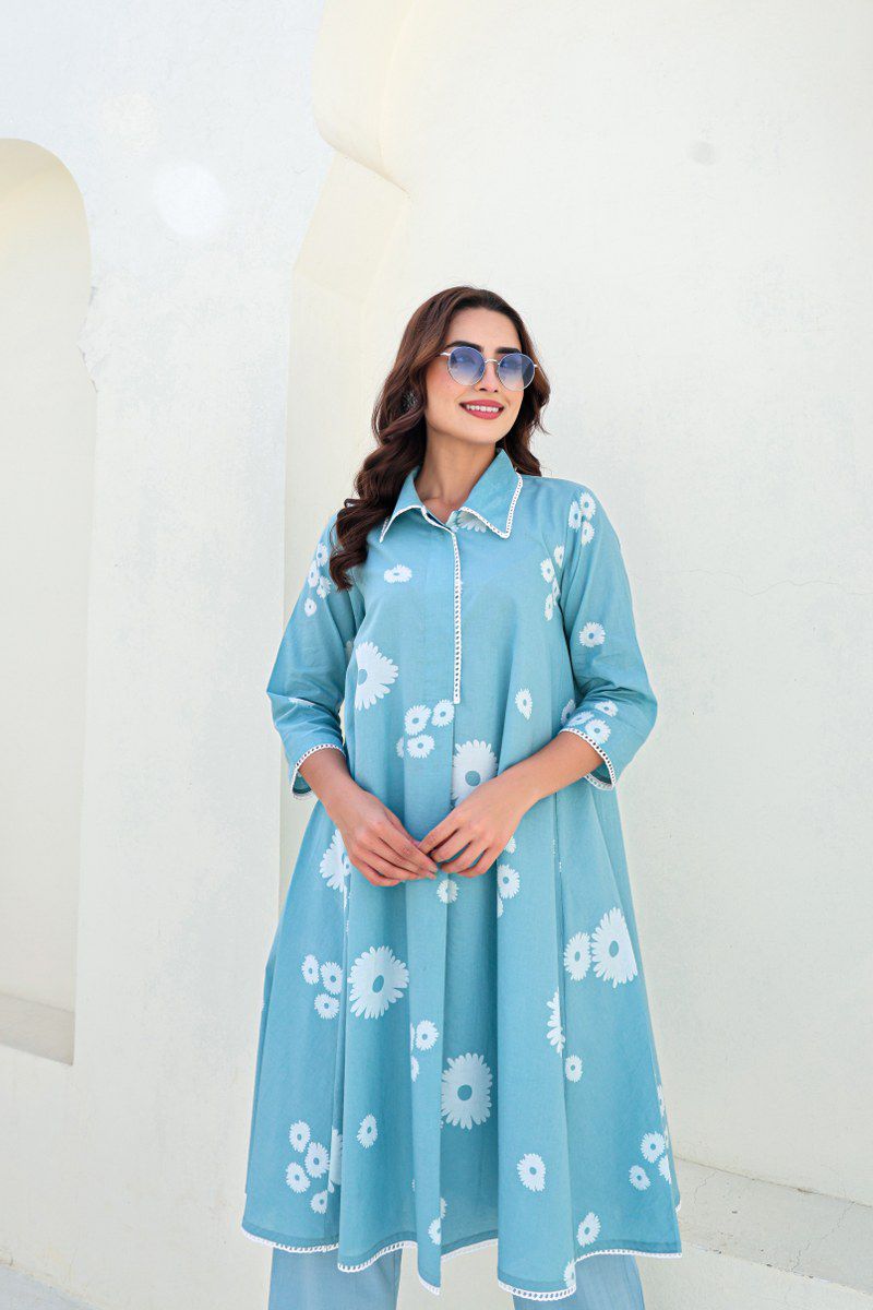 Tanyaa P 410 Cotton Printed Kurti With Bottom Wholesale Clothing Suppliers In India