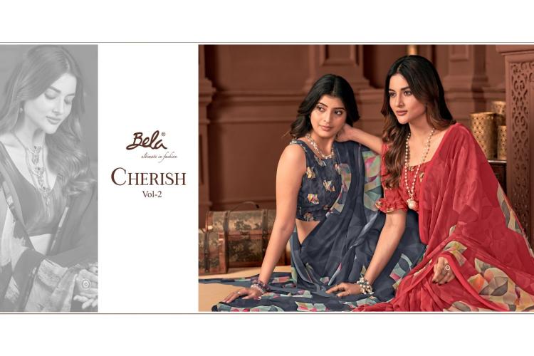 Cherish Vol 2 By Bela Fashion Weightless Stylish Saree Wholesale Market In Surat