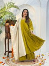 Naisha K 417 Roman Ghera Work Kurti With Plazzo Dupatta Suppliers In India