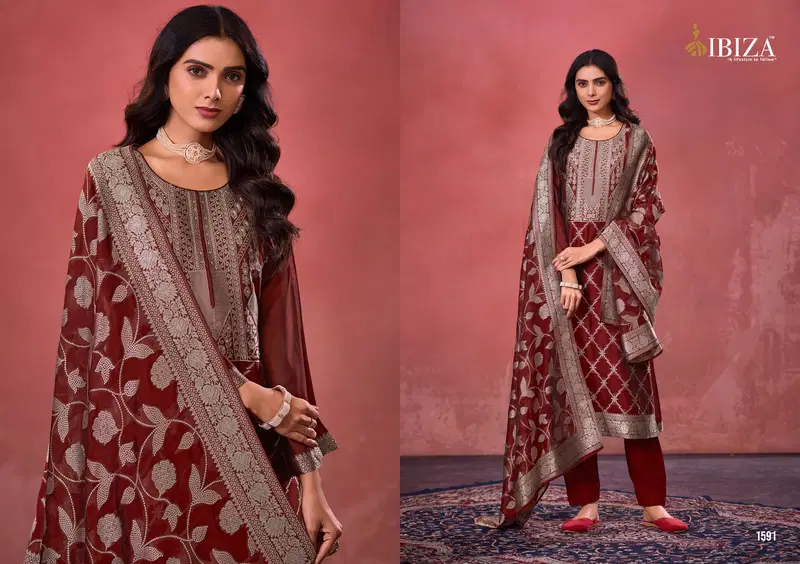 Verona By Ibiza Banglory Silk Designer Salwar Kameez Exporters In India