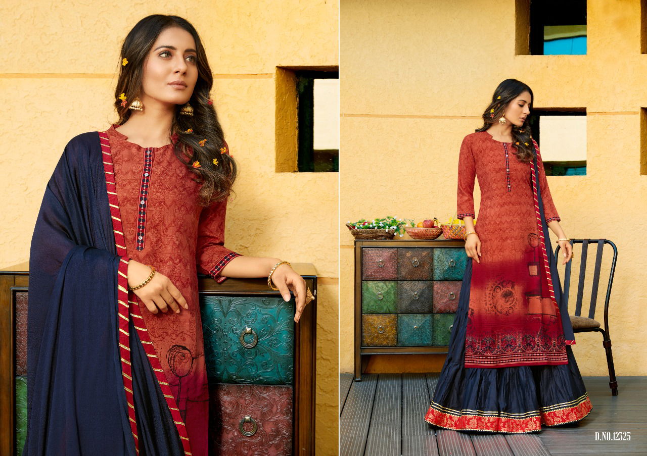 Kalaroop Venue 2 Latest fancy Heavy Designer Ethnic Wear Pure Digital Print Rayon Readymade Collection
