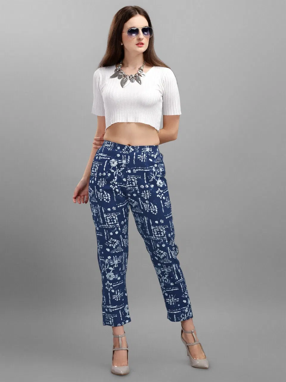 Pent 1 Latest fancy Designer Regular Wear Printed Cotton Western Collection
