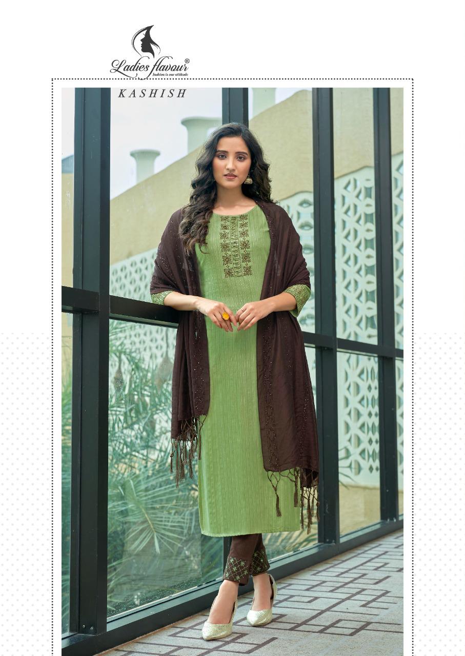 Ladies Flavour Kashish Fancy Festive Wear Heavy Rayon Weaving pattern Ready Made Collection
