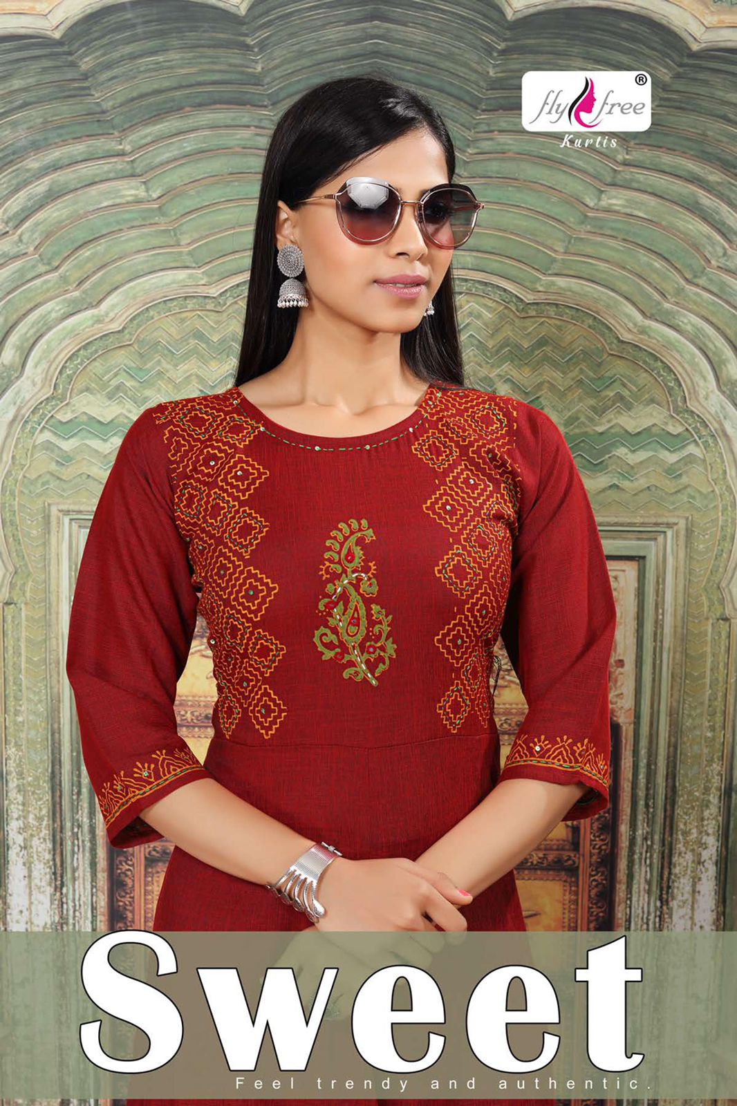 Fly Free Sweet Latest Fancy Ethnic Wear Rayon Anarkali Kurti Collection