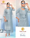 Dolly By Tunic House Viscose Rayon Kurti With Bottom Dupatta Online Wholesale